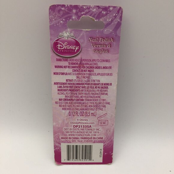 Disney Princesses 3 Pc Set Lip Stick Nail Polish Sofia the First Ariel Rapunzel - Picture 5 of 7